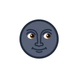 🌚 moon, face, emoji, night, sky telegram sticker