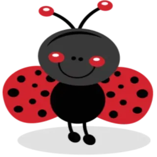 Ⓜ️ Marienkäfer, Insekt, süß, Tier, Cartoon whatsapp sticker