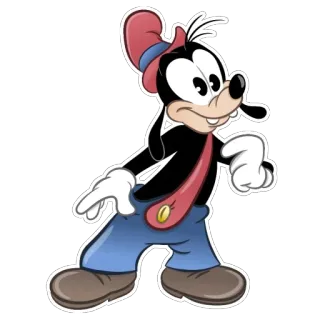 🎩 Goofy глупый, персонаж Диснея, мультфильм, мультипликационный, смешной, классика, персонаж telegram sticker