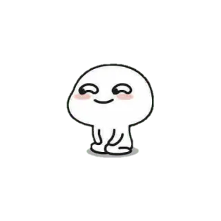 😀 imut, kawaii, minimalis, kartun, karakter telegram sticker