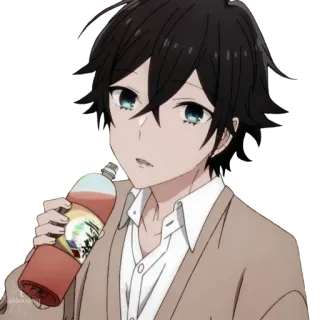 🍊 Anime, Junge, Getränk, Cartoon telegram sticker