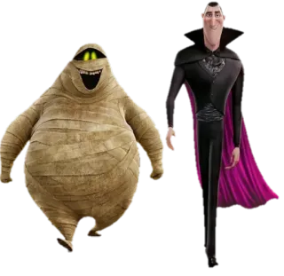 👬 Dracula Hotel Transylvania monster, mummy, vampire, cartoon, animated, funny whatsapp sticker