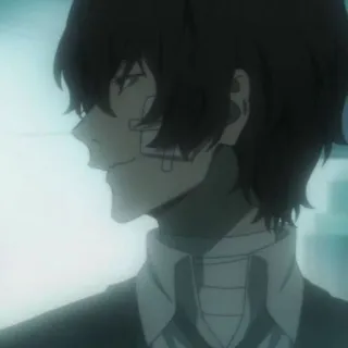 🪓 Osamu Dazai Bungou Stray Dogs Anime, Bungou Stray Dogs, Dazai, Osamu Dazai, Personaggio telegram sticker