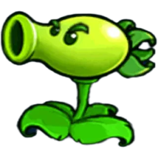 🫛 Peashooter Plants vs. Zombies plant, video game, green, character, peashooter, plants vs zombies whatsapp sticker