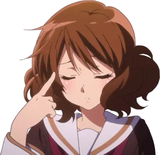 🤔 Anime, Mädchen, Denken, Charakter telegram sticker