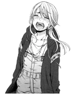 😭 Anime, Manga, Menangis, Emosional, Sedih, Karakter telegram sticker
