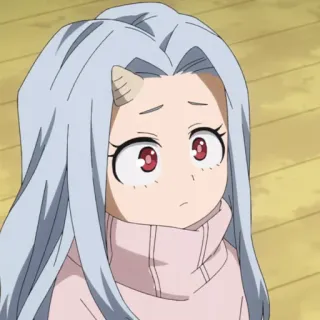 🐚 Eri My Hero Academia Anime, My Hero Academia, MHA, Eri, Mignon, Corne, Personnage telegram sticker