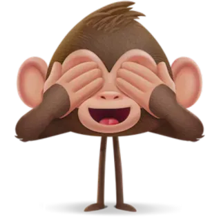 🙈 обезьяна, эмодзи, не вижу зла, животное telegram sticker