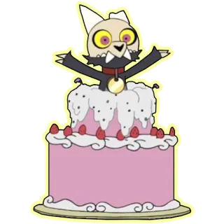 🥳 King The Owl House Raja, The Owl House, Kartun, Kue, Makanan penutup, Lucu telegram sticker