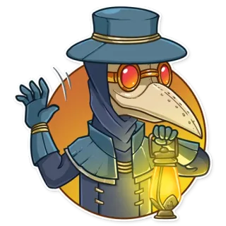 👋 dokter wabah, medis, vintage, sejarah, penyakit telegram sticker