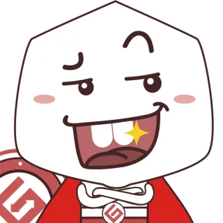 😎 Cartoon, Figur, arrogant, süß, lustig, Goldzahn telegram sticker