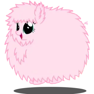 ⬆ cartoon, pink, fluffy, animal, cute telegram sticker