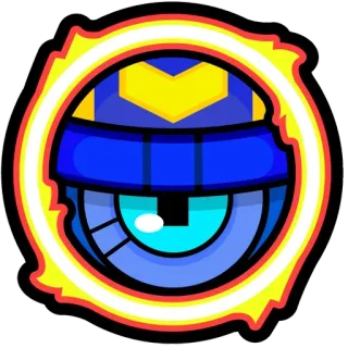 🔥 eye, blue, yellow, character, sticker telegram sticker
