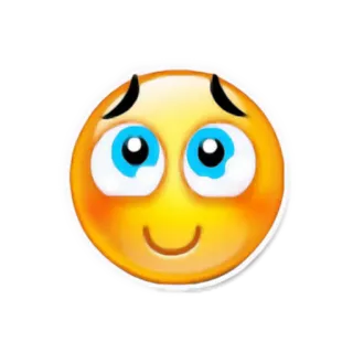 😊 Emoji, Tímido, Expressão, Rosto, Fofo, Corando telegram sticker