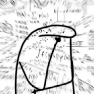 ❕ FlorkOfCows florkofcows, matemáticas, monigote, cálculo, ecuaciones whatsapp sticker