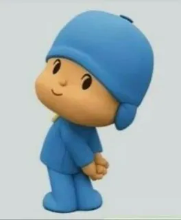 🙃 Pocoyo pocoyo, cartoon, personage, kinderen telegram sticker