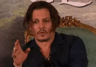 💗 Johnny Depp actor, celebrity, man, portrait telegram sticker
