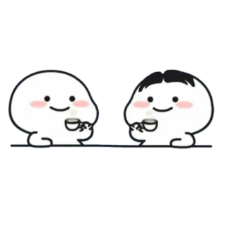 🪃 Hoạt hình, Dễ thương, Kawaii, Cà phê, Nhân vật telegram sticker