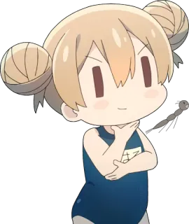 🤔 Anime, Manga, Dziewczyna, Postać, Słodki, Strój kąpielowy whatsapp sticker