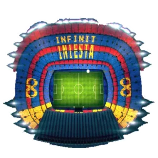 🏟 Infinit
Iniesta soccer, stadium, football, Iniesta, camp nou telegram sticker