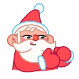 Jolly Santa telegram stickers
