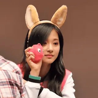 🎈 donna, coreana, idol, orecchie da coniglio, asiatica, carina telegram sticker