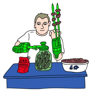 🍅 ЕЖК cocina, comida, encurtidos, casero, cocina whatsapp sticker