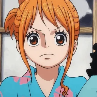 💛 Nami One Piece Anime, Cartoon, Nami, One Piece, Charakter telegram sticker