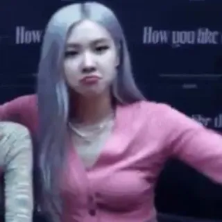 🤨 Rosé How You Like That K-pop, Chanteur, Rosé, Blackpink, Musique, Idole telegram sticker