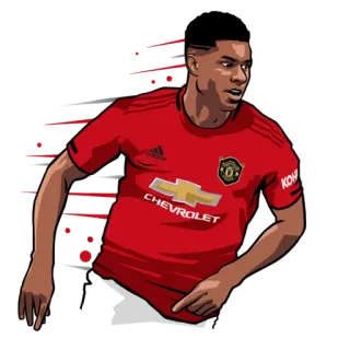 🏃‍♂️ Marcus Rashford football, footballeur, athlète, sport, manchester united telegram sticker