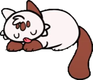 😋 cat, cute, cartoon, animal, sticker telegram sticker