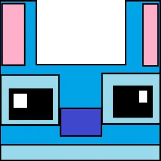 🤓 Cartone animato, Carino, Faccia, Geometrico, Quadrato telegram sticker