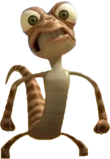 😡 lizard, animal, cartoon, animated, character, desert, funny whatsapp sticker