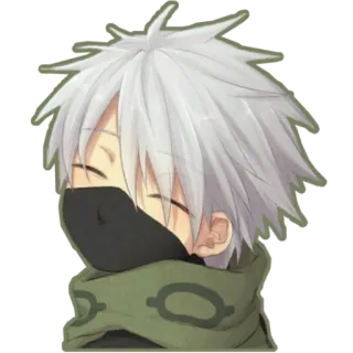 ☺ Kakashi Hatake Naruto 애니메이션, 카카시, 나루토, 닌자, 만화, 만화영화, 캐릭터 telegram sticker