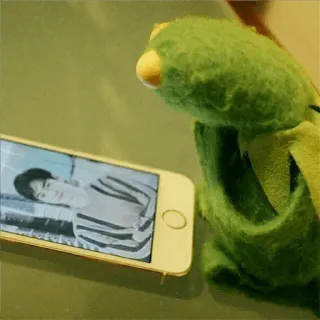 😬 Kermit kermit, meme, marionetta whatsapp sticker