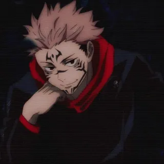 😏 Ryomen Sukuna Jujutsu Kaisen アニメ, 呪術廻戦, 宿儺, 両面宿儺, 呪霊, アニメキャラクター telegram sticker