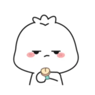 😒 mono, dibujos animados, sticker, personaje whatsapp sticker