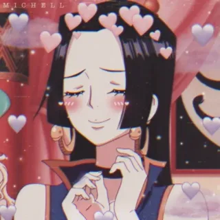 💗 Boa Hancock One Piece Anime, Cartoon, Herzen, Boa Hancock, One Piece, Fanart telegram sticker