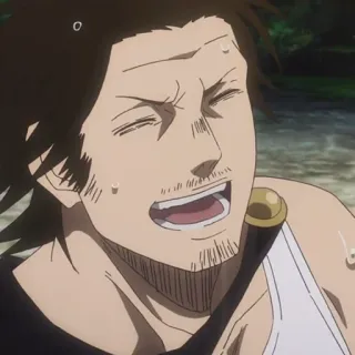 🚬 Yami Sukehiro Black Clover Anime, Black Clover, Yami Sukehiro, Yami, Charakter, Magier whatsapp sticker