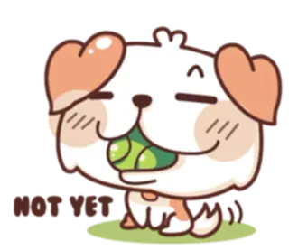 😏 HAPPY, HAPPY 강아지, 동물, 만화, 행복한, 카와이, 귀여운, 강아지, 애완 동물 telegram sticker