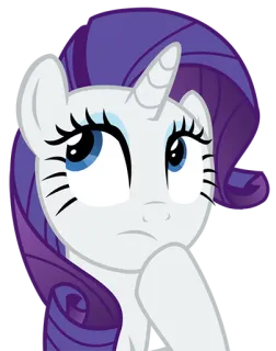 🤔 Rarity My Little Pony Пони, Мультфильм, Милый, Единорог, Рарити, MyLittlePony telegram sticker