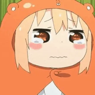 🍯 Umaru Doma Himouto! Umaru-chan 애니메이션, 울음, 카와이, 우마루, 히모우토, Dohna whatsapp sticker
