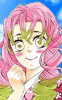 ✨ Mitsuri Kanroji Demon Slayer Anime, Manga, Demon Slayer, Mitsuri Kanroji, Pilastro dell'Amore, Personaggio, Opera d'arte telegram sticker