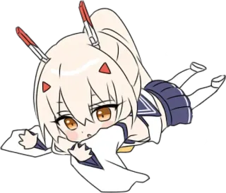 😓 Anime, Chibi, Lindo, Chica, Dibujos animados, Pegatina whatsapp sticker