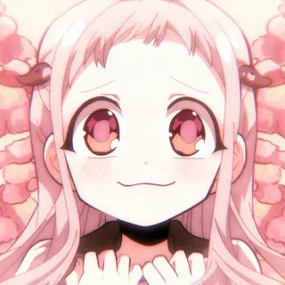 🐇 Nene Yashiro Toilet-bound Hanako-kun Anime, Manga, Mignon, Écolière, Cheveux roses telegram sticker