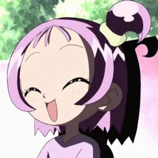 😵 Аниме, Счастливый, Улыбка, Мультфильм telegram sticker