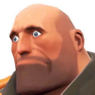 ☹️ Heavy Weapons Guy Team Fortress 2 team fortress 2, tf2, heavy, heavy weapons guy, meme, video game telegram sticker