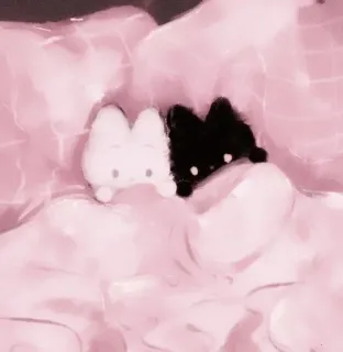 🩰 cute, kawaii, bunny, plush, pink, soft telegram sticker