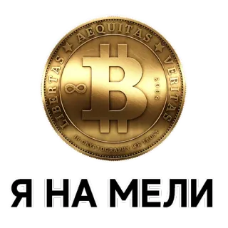 💲 ЯНА МЕЛИ Bitcoin, Krypto, Moneta, Kryptowaluta telegram sticker