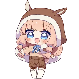 😳 chibi, anime, kawaii, cute, cartoon, character, illustration telegram sticker